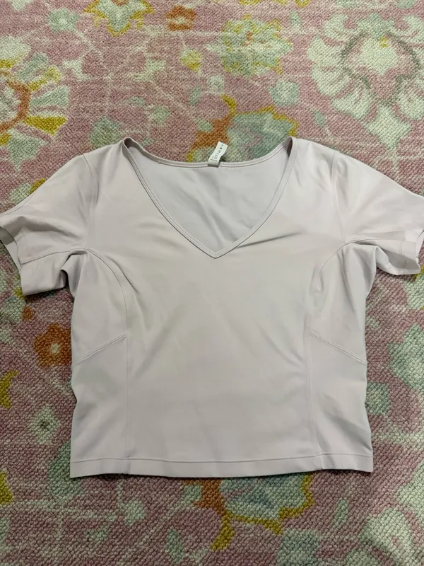 Lululemon Nulu Cropped Slim Yoga Short Sleeve - Image 2