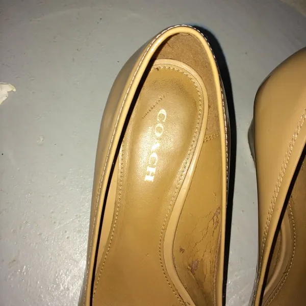 Coach Perry Peep Toe Wedge Sz 5.5 - Image 7