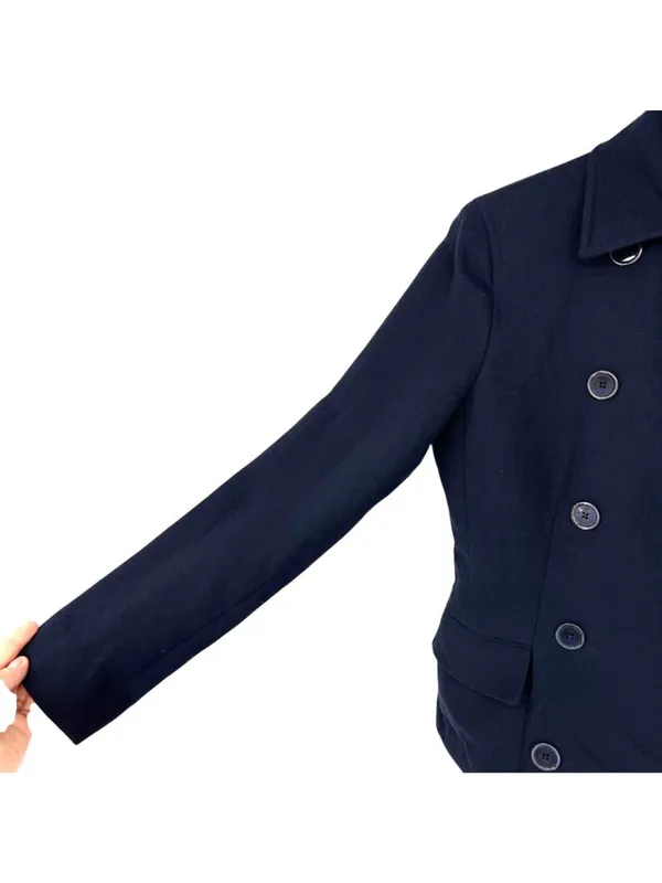 Ralph Ralph Lauren Vintage Double Breasted Wool Peacoat Jacket Navy Blue Size 8 - Image 4