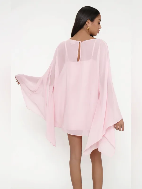 NWT Show Me Your Mumu Olsen Mini Dress Powder Pink Size Large L XL slip - Image 3