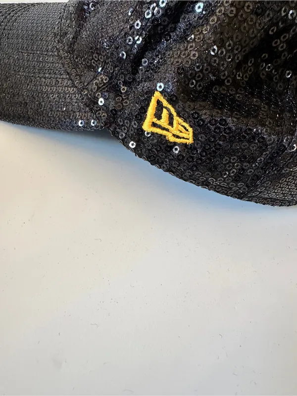 PINK Victoria's Secret Pittsburgh Steelers Black Sequin Baseball Hat - Image 2