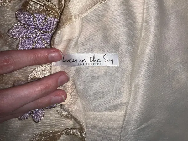Lucy in the Sky Purple Embroidered Dress - Image 6