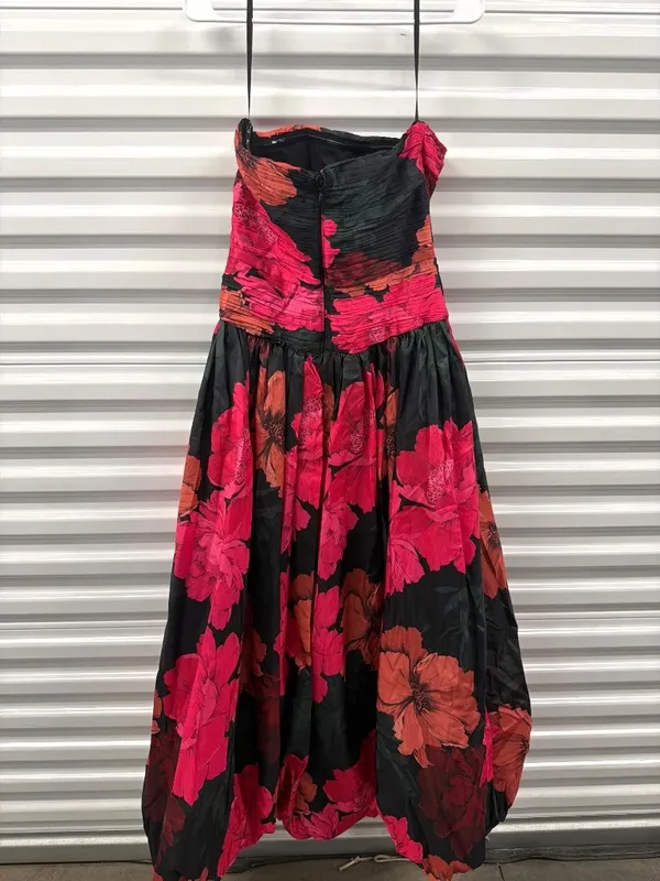 Hutch Georgina Strapless Ruched Drop-Waist Maxi Dress Multicolor Womens Size 2 - Image 8