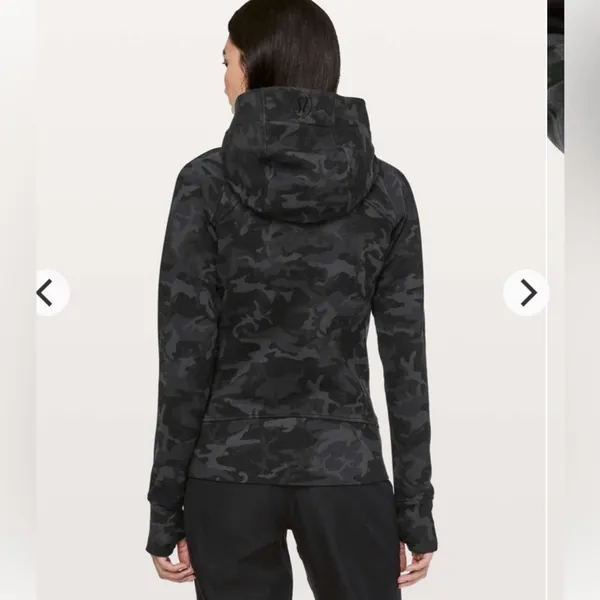 Scuba Hoodie *Light Cotton Fleece Incognito Camo Multi Grey size 4 - Image 2