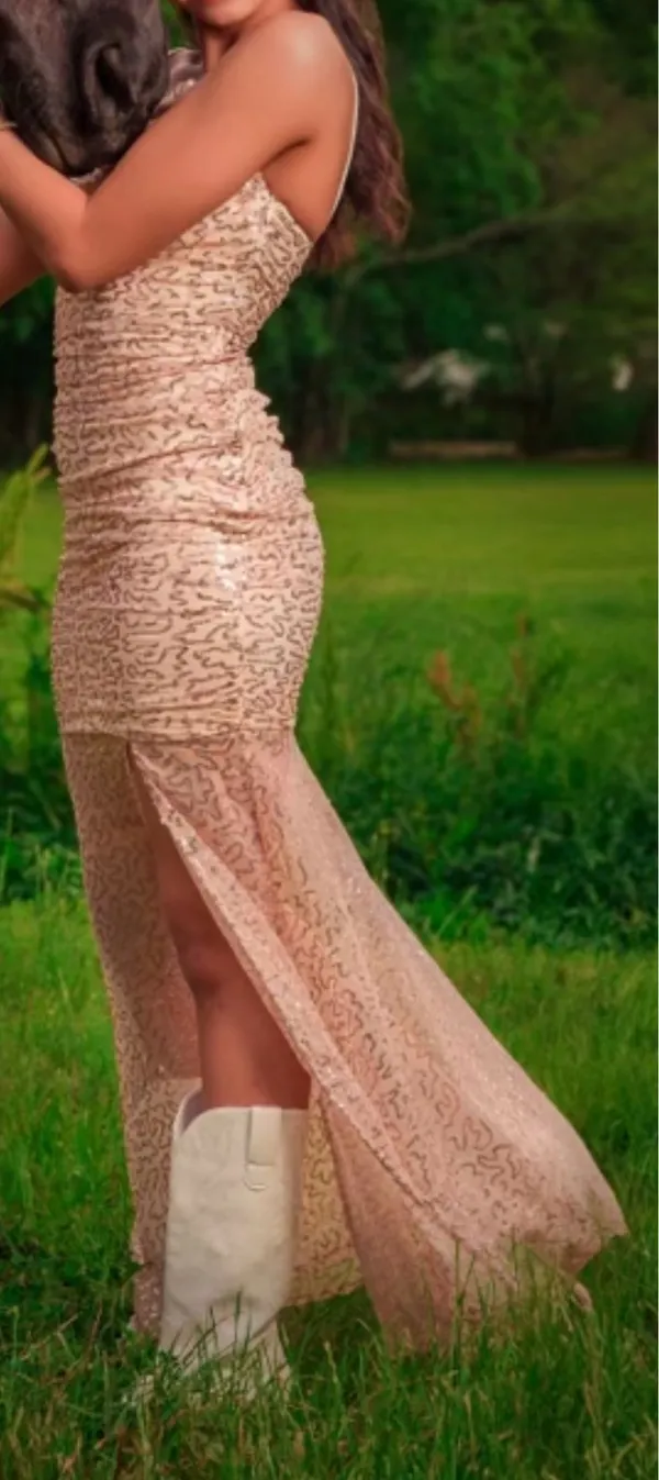 Hello Molly Maxi Sequin Dress - Image 4