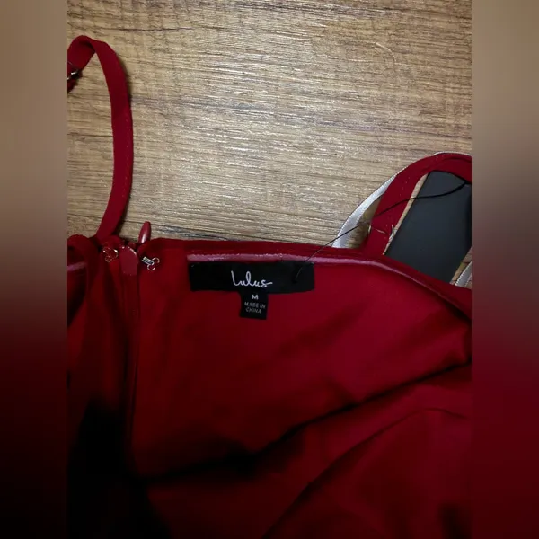 Lulus Cause for Commotion Red Pleated Bustier Maxi Dress - Image 5