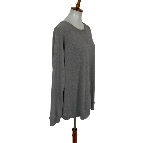 My Pillowbrand Pajama Top XXXL Gray Long Sleeve Lounge Cozy‎ Comfy - Image 3