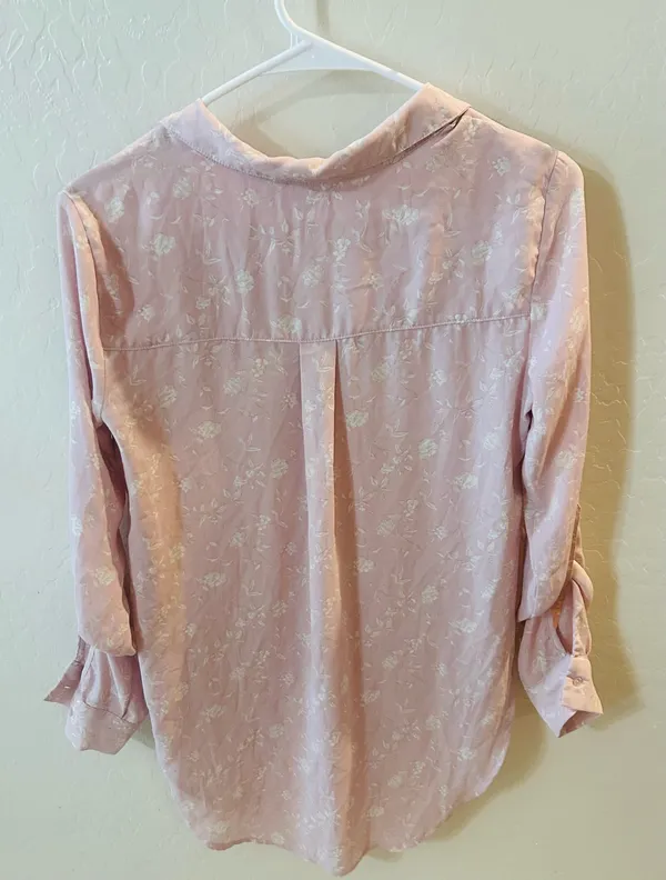 Candies Pink floral blouse button up - Image 3