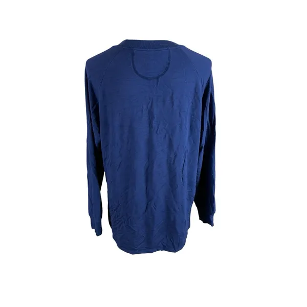 Lake Navy Blue Crewneck Sweatshirt Pullover Minimalist Casual Lounge‎ Large - Image 2