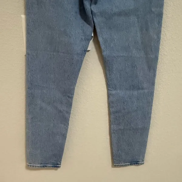 Levi's Wedgie Straight Leg 23 Jeans High Rise Premium Stretch Denim Light Wash - Image 8