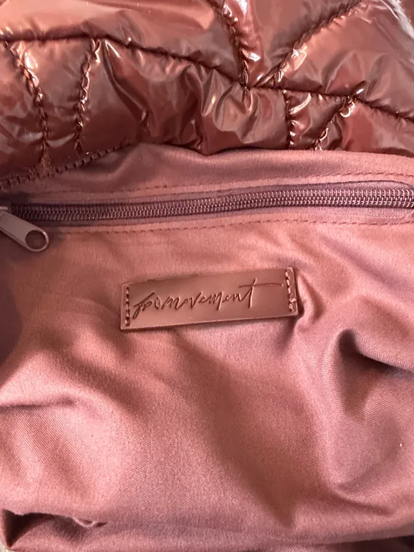 FP Movement Free people Maroon Quilted puffer Shoulder Bag EUC - Image 3