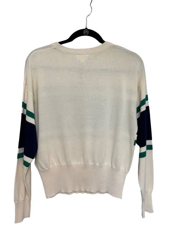 NEW Le Lis Pickleball Graphic Crewneck Preppy Sweater 100% Cotton - Size XS - Image 2