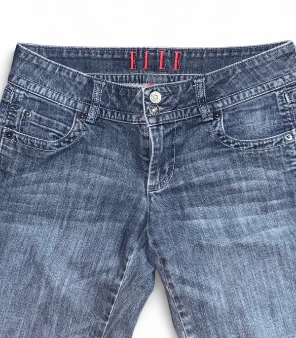 Women’s dark wash low rise jeans - Image 2
