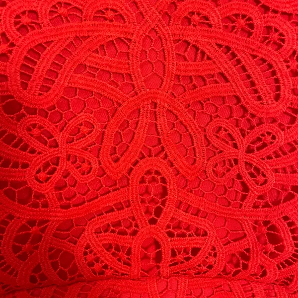 B. Smart Lace Dress Orange Spaghetti Straps Summer Sheath Bright Colorful Sz 14 - Image 13