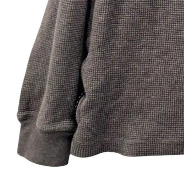 Eddie Bauer Waffle Knit Thermal Shirt‎ Gray Small - Image 5