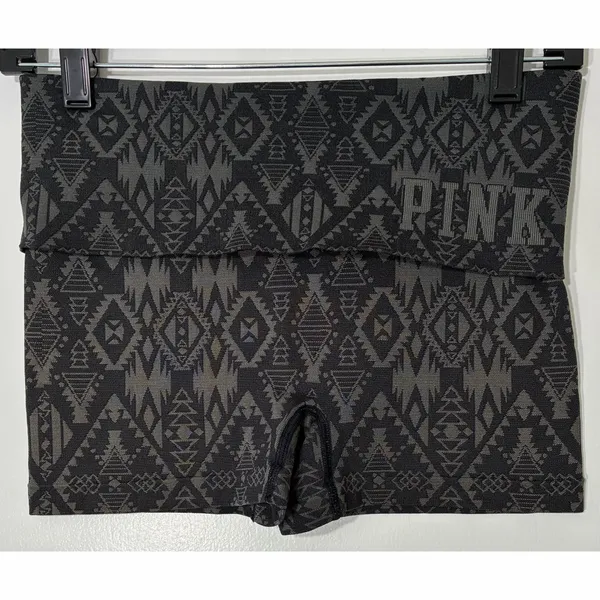 PINK Victoria’s Secret Tribal Print Fold Over Yoga Shortie Shorts - Image 4