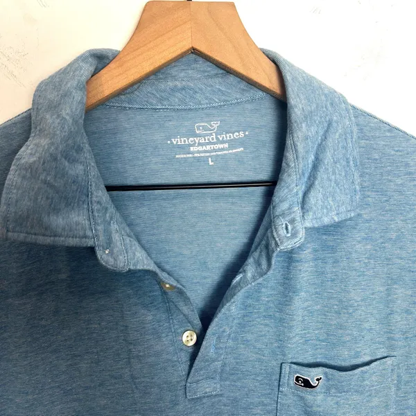 Vineyard Vines Men's Blue Polo Shirt - Image 2