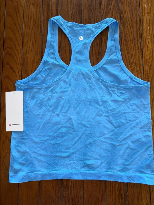 Lululemon Swiftly Tech Scoopneck Tank 2.0 Race Length Ocean Wave Size 10 NWT - Image 2