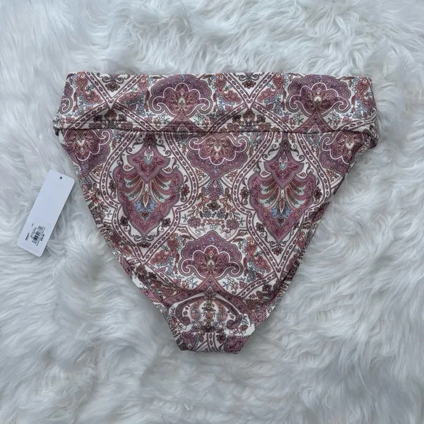 Freshwater Print High Leg Swim Bottoms Size Large - Image 4