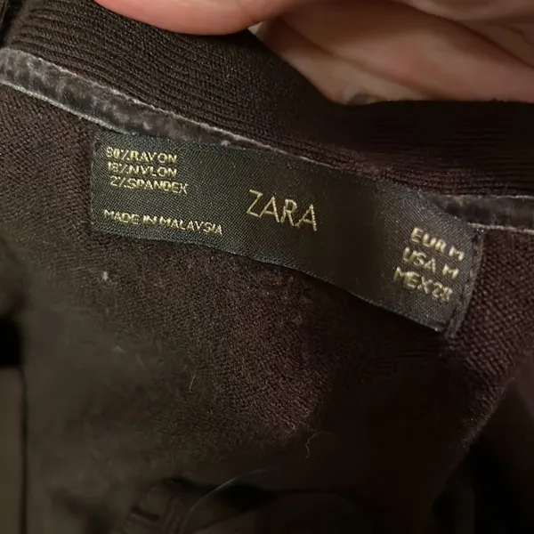 ‎Zara brown cardigan M - Image 6