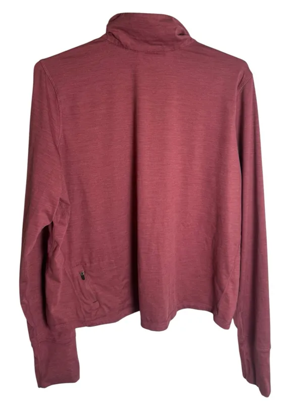 VUORI 1/2 Zip Crescent Rose Long Sleeve Pullover Top L - Image 3