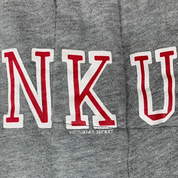 Pink Victorias secret xs small medium Gray Sweatpants y2k university - Image 13