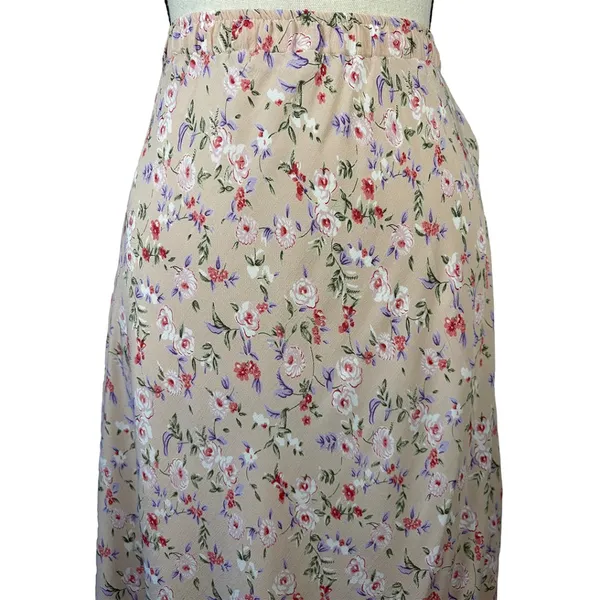 Carol Anderson Collection Vintage 90s Floral Maxi Skirt | Cottagecore Prairie - Image 10
