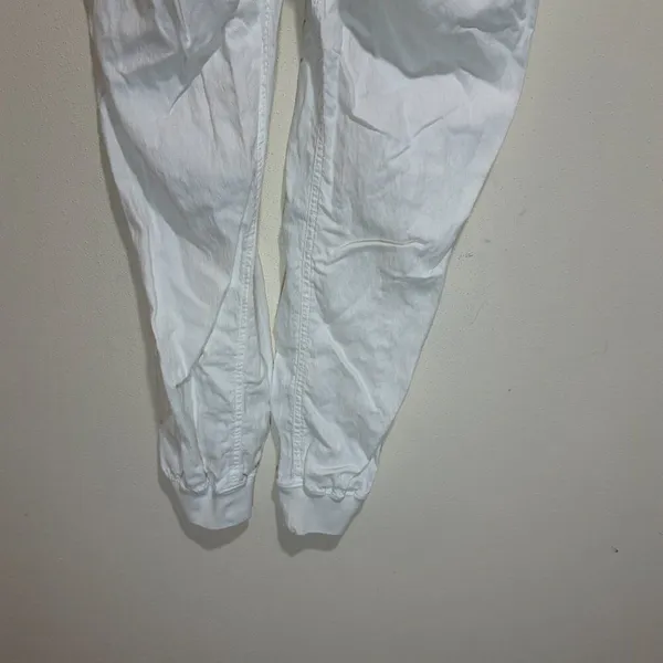 Faherty Size S Small Arlie Day Pant Joggers White Linen Blend - Image 8