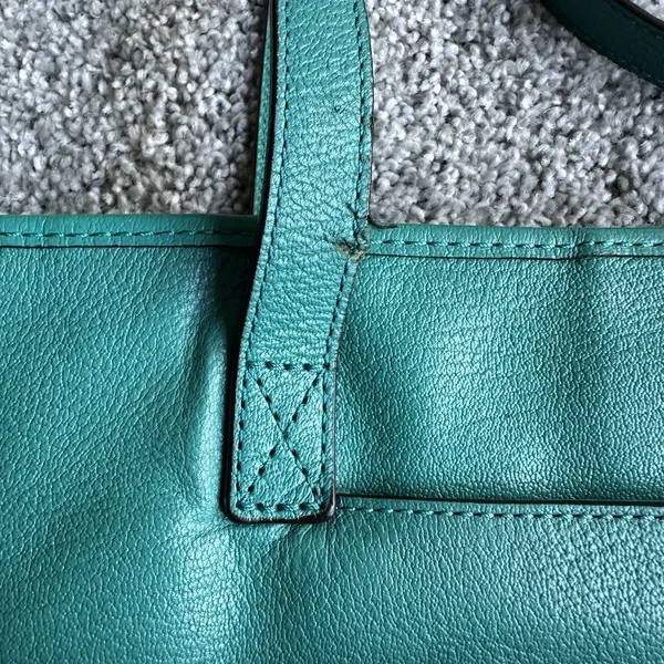 Michael Kors Tote Bag Teal‎ Gold - Image 4
