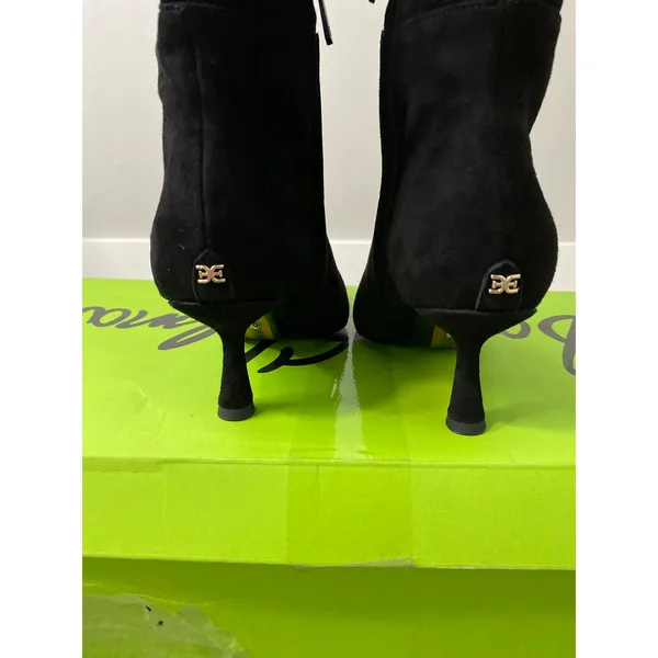 New Sam Edelman Taylin Wide Calf Black Suede Knee High Boots Size 7 - Image 3