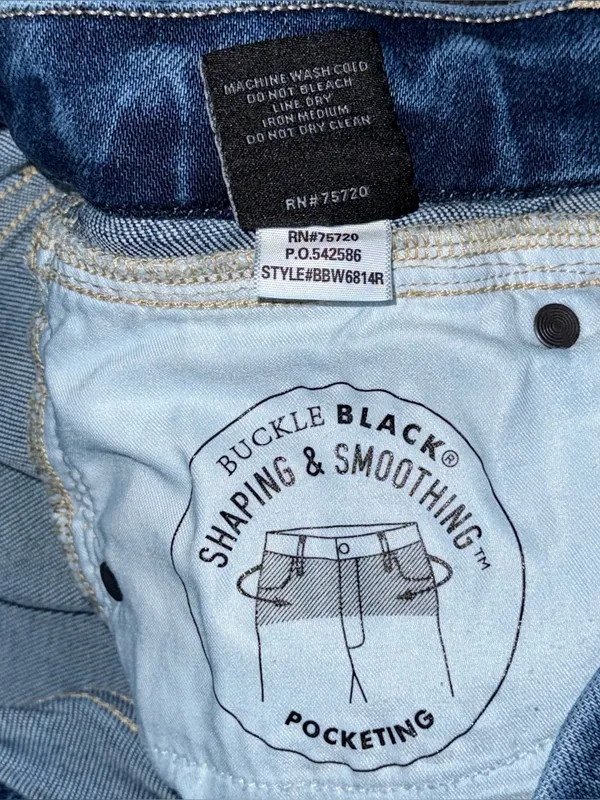 Buckle Black Fit No 53 Bootcut Stretch Jeans 29 x 32 Mid Rise BBW6814R EUC - Image 10