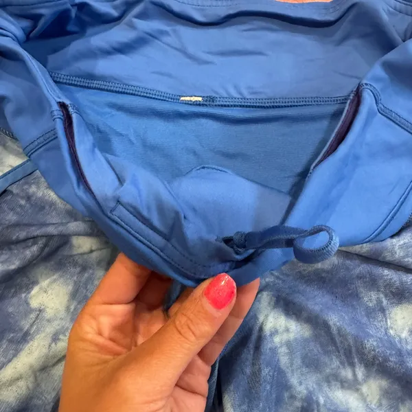 Blue Tie-Dye Women's Shorts - Image 3