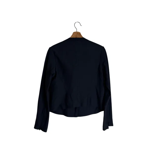 Athleta Women's Moto Jacket Asymmetric Zip Lightweight Black Size M - Image 8