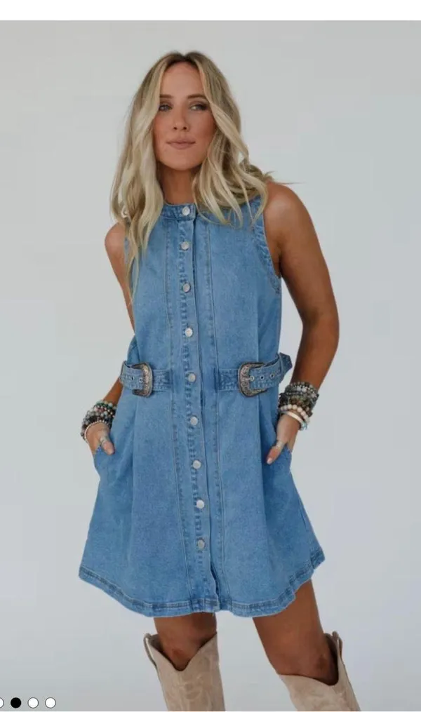 Blue B “Alexandra” denim dress - Image 2