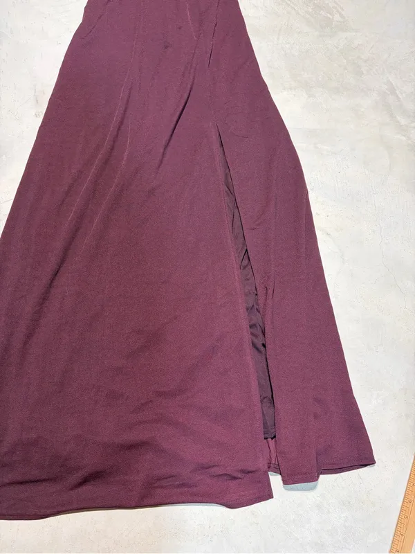 Birdy grey Alex Cabernet Sleeveless Maxi Dress bridesmaid large - Image 2