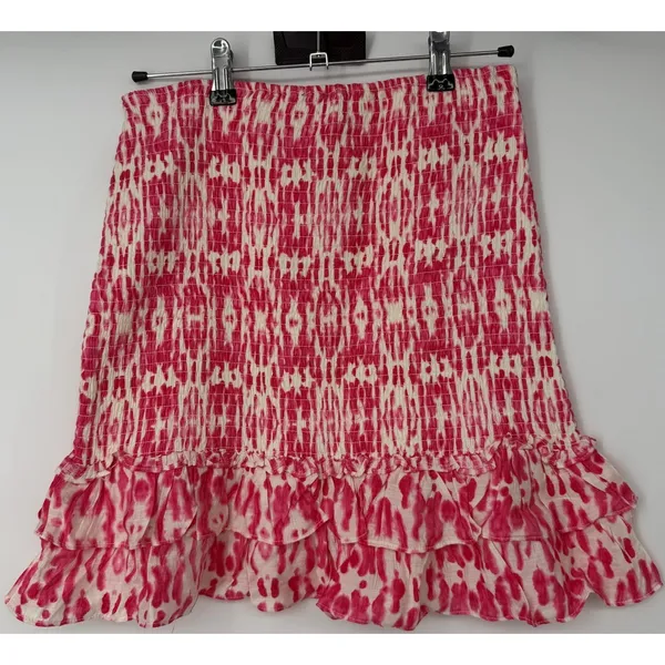 Aqua Tie Dye Elastic Mini Skirt Size Medium - Image 5