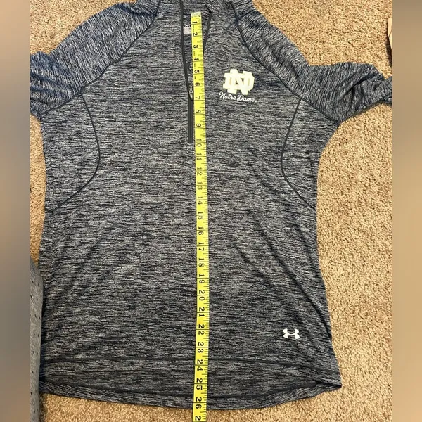 Under Armour Notre Dame Women’s quarter zip semi-fitted size large - Image 7
