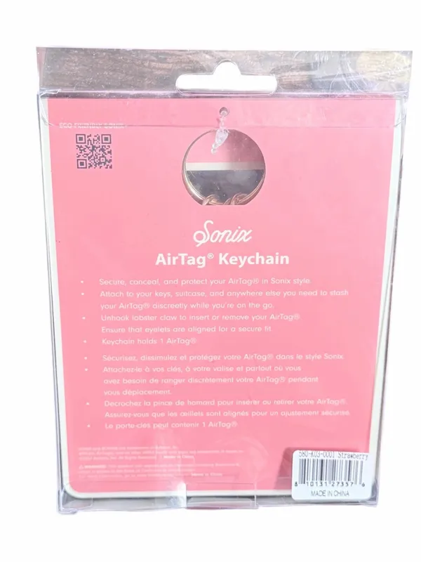 NEW Sonix Sequin Strawberry AirTag Keychain/Bag Charm - Image 5