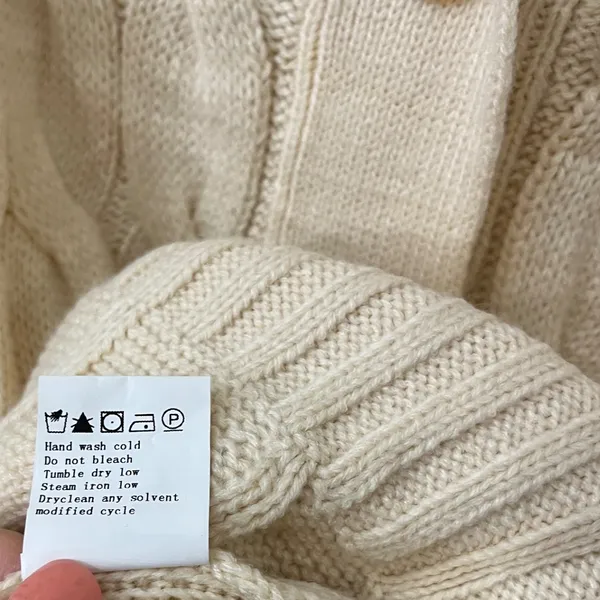 PrettyGarden Cable Knit Cardigan M Preppy‎ Classic Minimalist Academia Soft NEW - Image 5