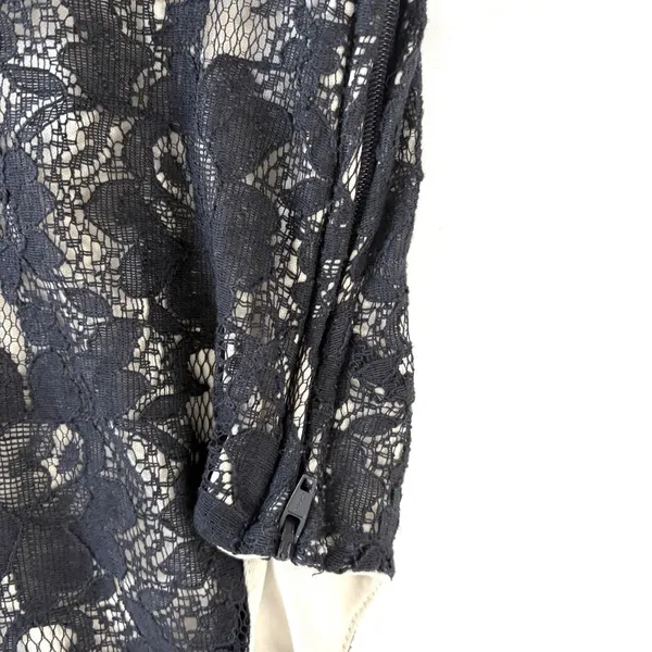 Rewind Navy Lace Skater Dress Large Y2K‎ Coquette Aesthetic Romantic Goth Chic - Image 4