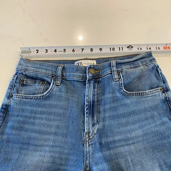 Zara The Slim Cropped‎ Jeans Size 10 - Image 8