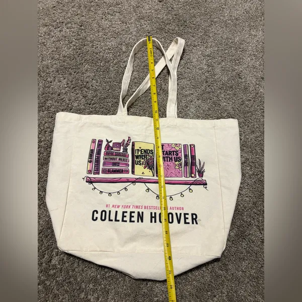 (Colleen Hoover) It Ends With Us Tote Bag: 18” - Image 5