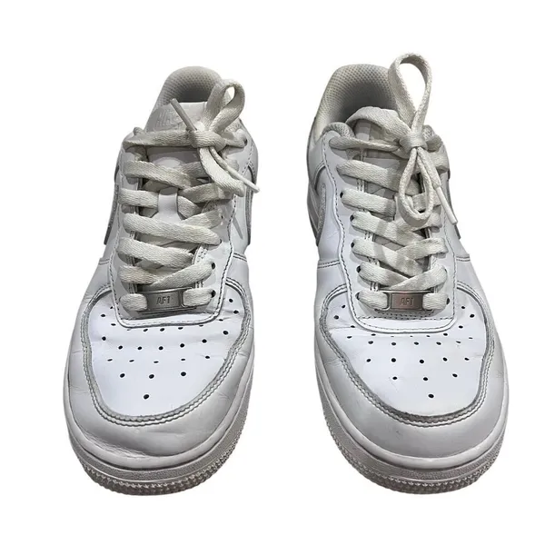 Nike Air‎ Force 1 Triple White DD8959-100 Womans US 7 EU 38 Leather Sneaker Shoe - Image 3