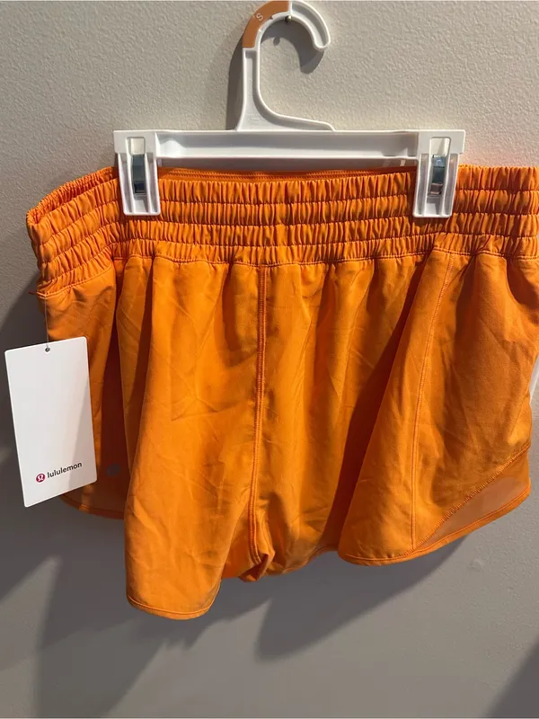 Lululemon Hottie Hots Running Shorts - Orange - Image 2