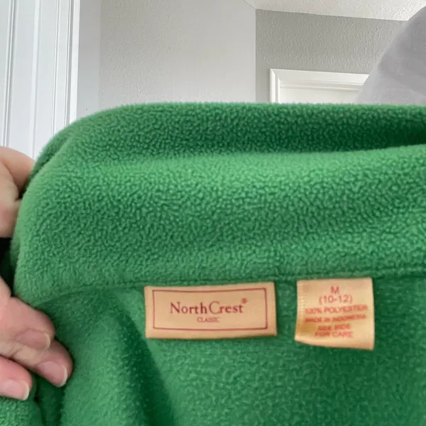North crest Green Fleece Pullover Size M - Image 7
