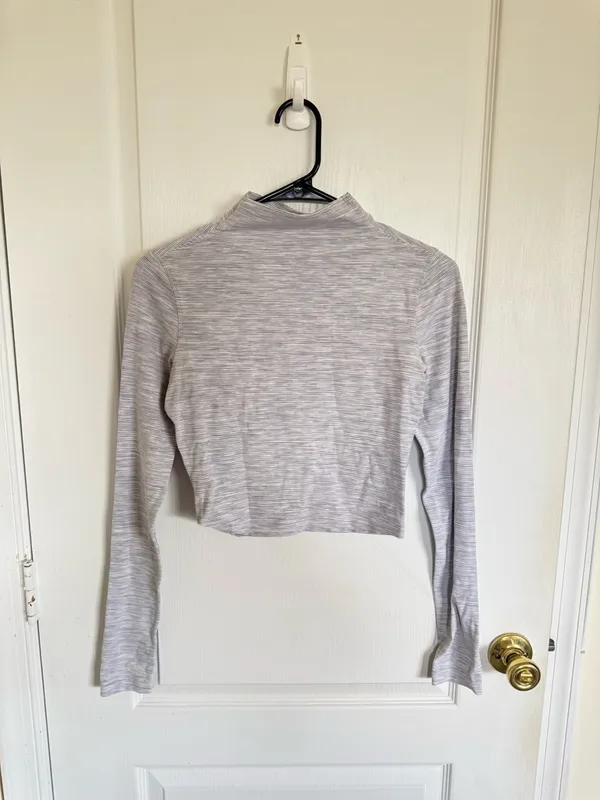 Lululemon All Aligned Mock Neck Long Sleeve Wee Are From Space Nimbus Battleship - Image 2