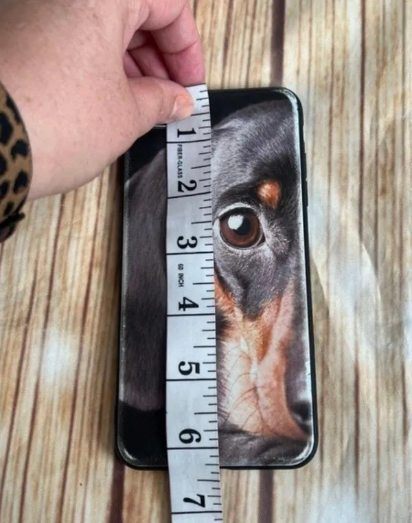Dachshund Doberman Dog Phone Case Black for IPhone 7 Plus - Image 3