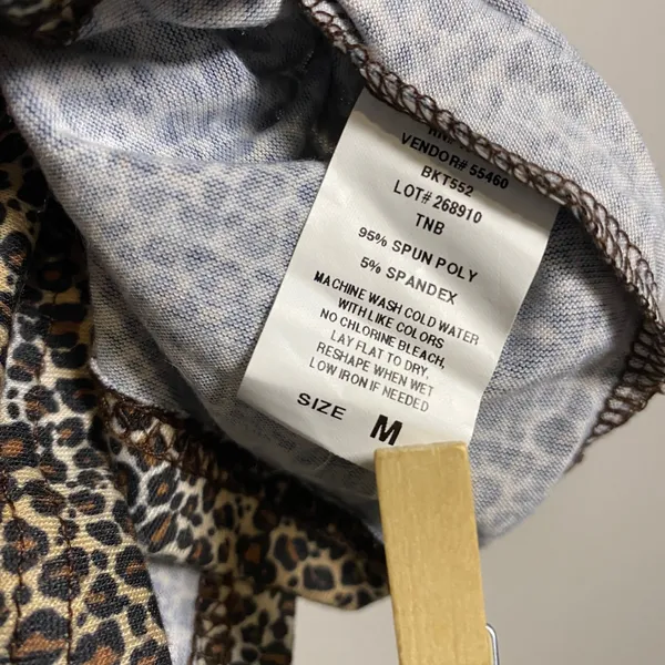 Buckle Y2K Cheetah Print Tank Medium 2000s Bratz Summer‎ Casual Versatile Funky - Image 4