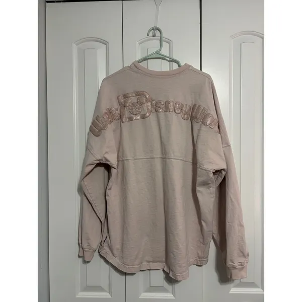 Disney Parks Spirit Jersey Walt Disney World Pink Glitter Puff Print Large - Image 3