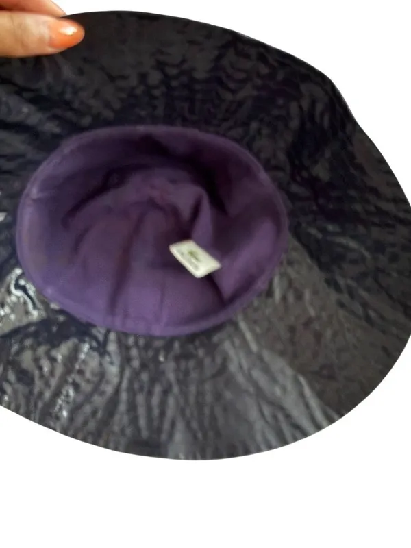 LACOSTE Unisex Navy Blue Bucket Hat Size Medium - Image 5